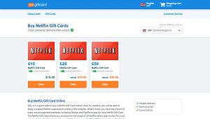 Netflix UK Gift Card