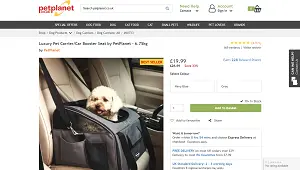 Luxury Pet Carrier Car Booster Seat