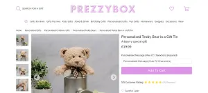 Personalised Teddy Bear Gift Tin