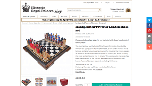 Handpainted Tower Of London Chess Set