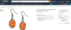 Candy Corn Earrings