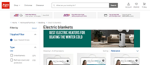 Electric throw blanket