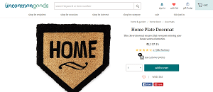 Home plate doormat