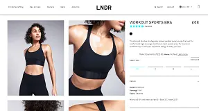 Wide band sports bra