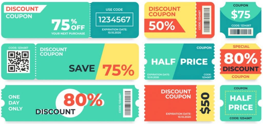 different types of coupons